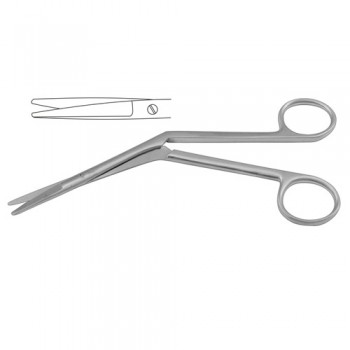 Heymann Nasal Scissor One Toothed Cutting Edge Stainless Steel, 18.5 cm - 7 1/4"